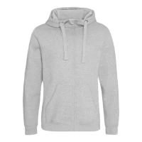 Hanorac cu gluga si fermoar JUST HOODS AWJH150 Heather Grey