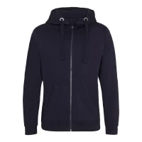 Hanorac cu gluga si fermoar JUST HOODS AWJH150 New French Navy