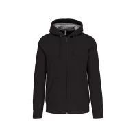 Hanorac Gluga si Fermoar KARIBAN 360g KA444 Dark Grey