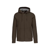 Hanorac Gluga si Fermoar KARIBAN 360g KA444 Dark Khaki