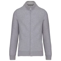  Hanorac Barbati cu fermoar KA456 Oxford Grey
