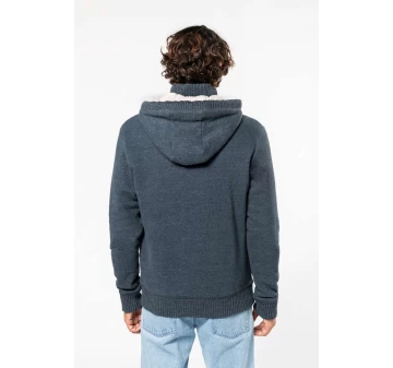 Hanorac Captusit KARIBAN KV2312 Night Blue Heather