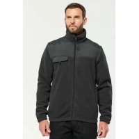  Hanorac FLEECE maneci detasabile WK9105 Dark Grey