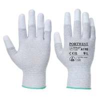 Manusi Antistatice ESD cu PU Fingertip A198 Gri