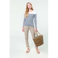 Pantaloni Femei CHINO KARIBAN KA741 Beige