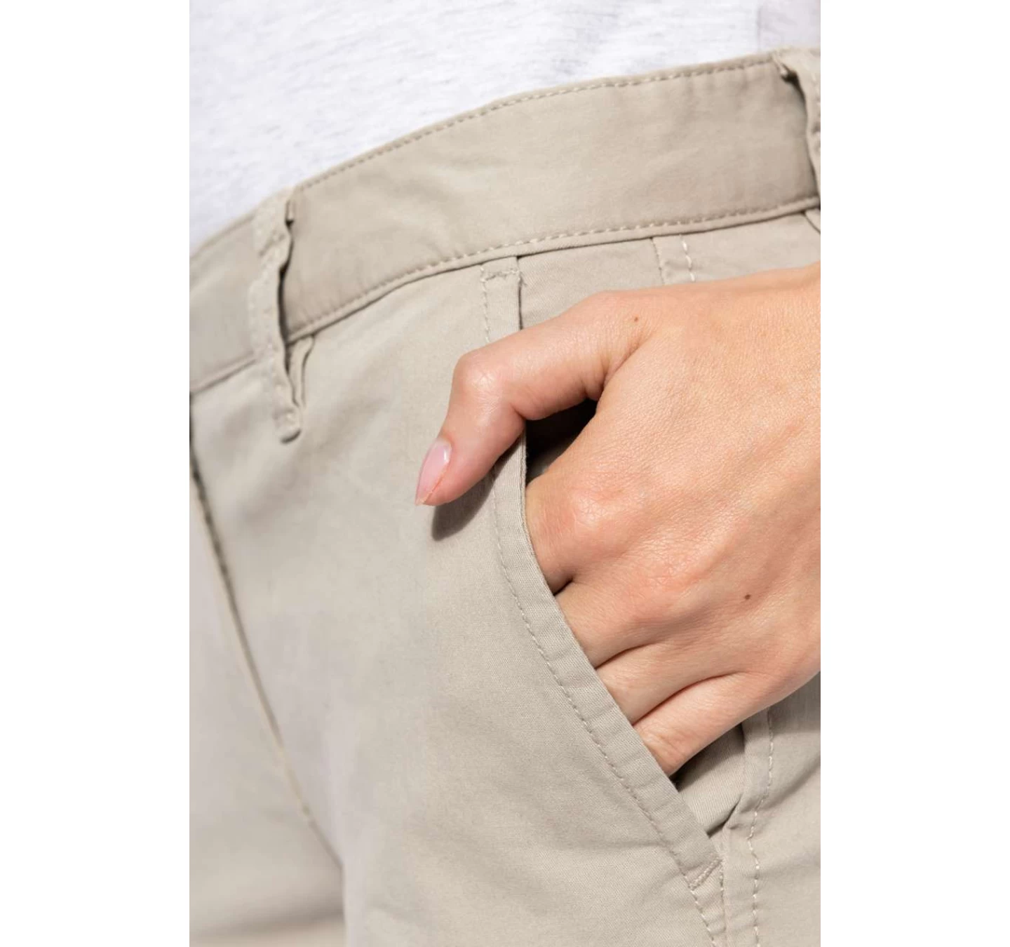 Pantaloni Femei DEASUPRA GLEZNEI KA749 Washed Beige Pantaloni Femei DEASUPRA GLEZNEI KA749 Washed Beige