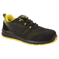 Portwest Compositelite Wire Lace Safety Trainer Knit S1P FT08 Galben