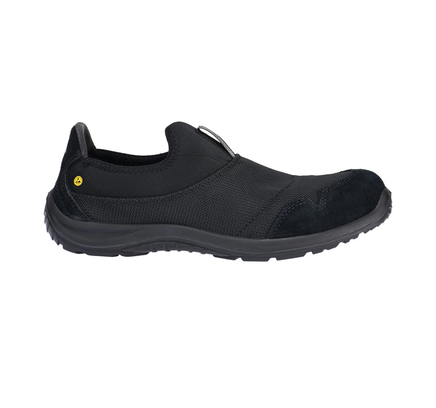  Pantof Bombeu Oțel Textile Slip On S1P SR FO ESD FT55 Negru