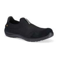  Pantof Bombeu Oțel Textile Slip On S1P SR FO ESD FT55 Negru