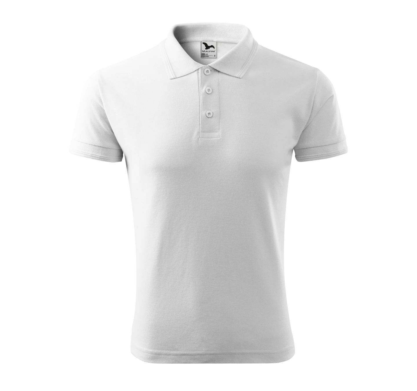 Tricou MALFINI PIQUE POLO 203 Alb Tricou MALFINI PIQUE POLO 203 Alb