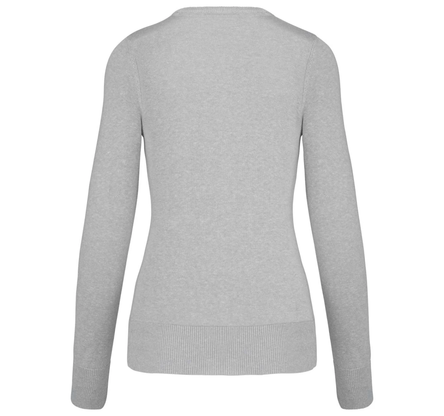 Pulover Femei In V KARIBAN KA966 Grey Melange Pulover Femei In V KARIBAN KA966 Grey Melange