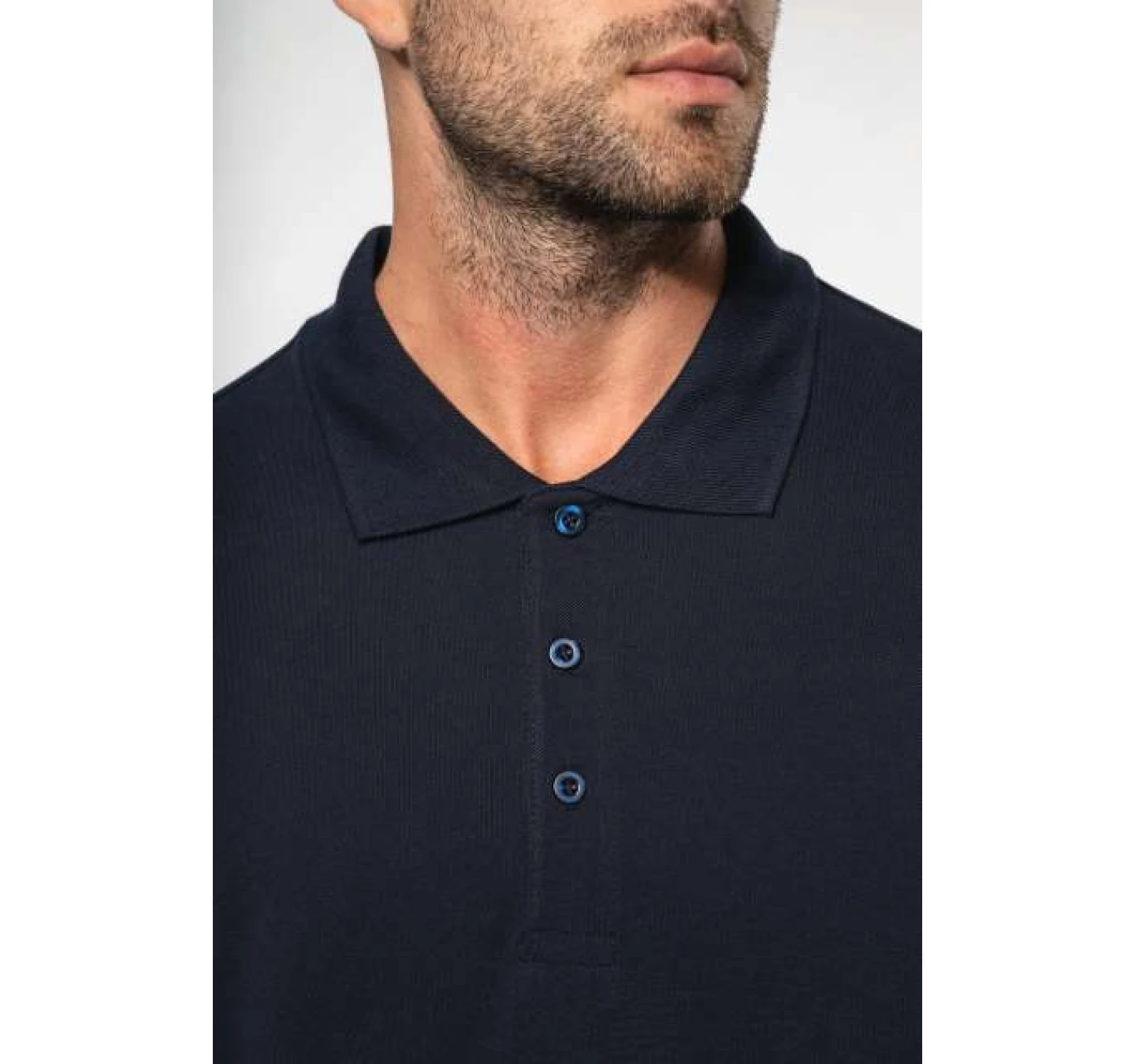 Tricou Polo maneca lunga Barbati KA256 Navy Tricou Polo maneca lunga Barbati KA256 Navy