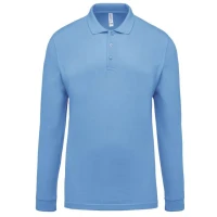 Tricou Polo maneca lunga Barbati KA256 Sky Blue