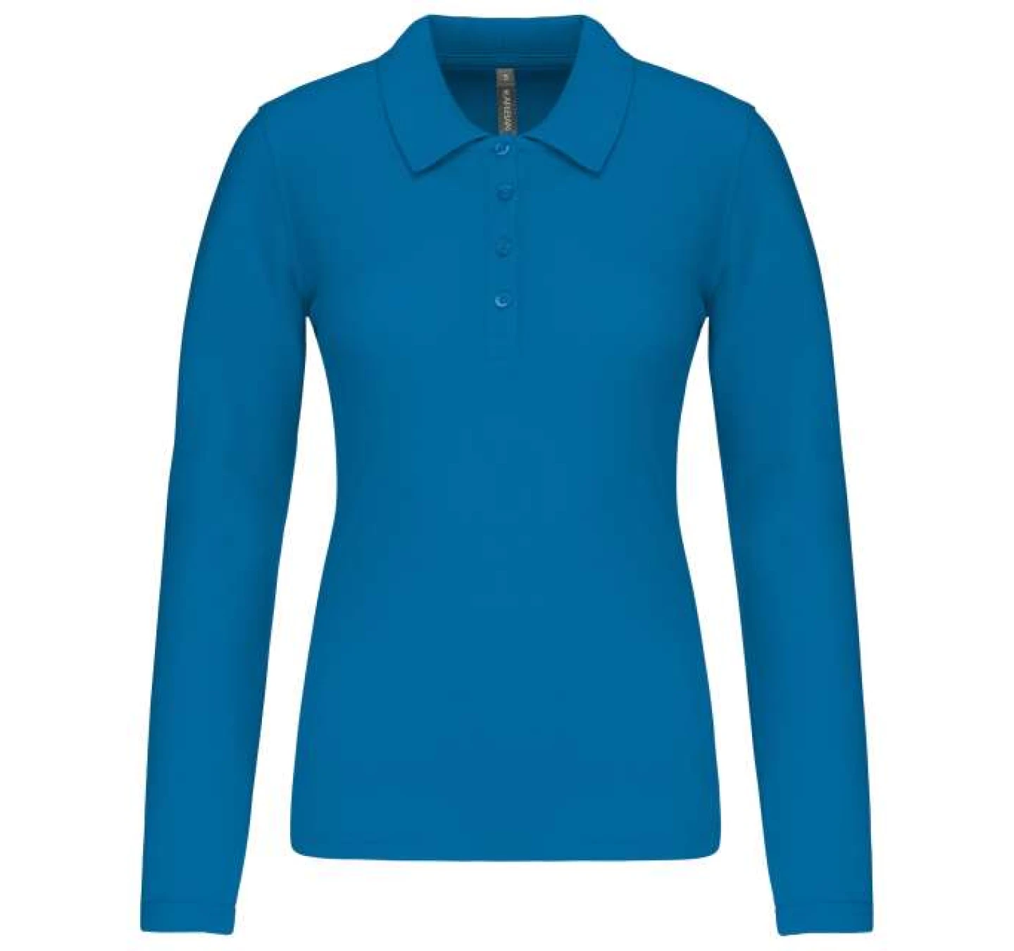 Tricou Polo maneca lunga Femei KA257 Tropical Blue Tricou Polo maneca lunga Femei KA257 Tropical Blue