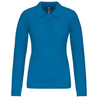 Tricou Polo maneca lunga Femei KA257 Tropical Blue