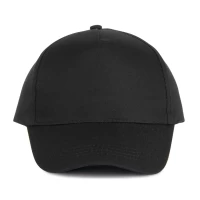 Sapca 5 panels BUMBAC 155g Negru