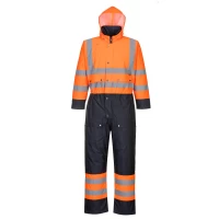 Combinezon HiVis Contrast Captusit S485 Portocaliu Negru