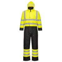 Combinezon HiVis Contrast Captusit S485 Galben Negru