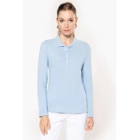 Tricou Polo maneca lunga Femei KA257 Sky Blue