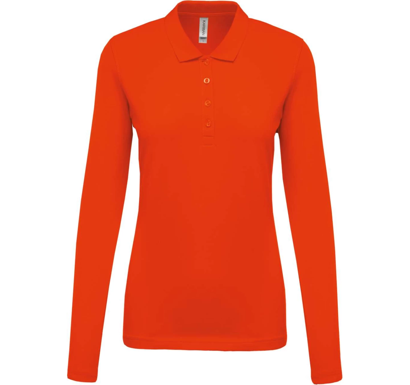 Tricou Polo maneca lunga Femei KA257 Portocaliu Tricou Polo maneca lunga Femei KA257 Portocaliu