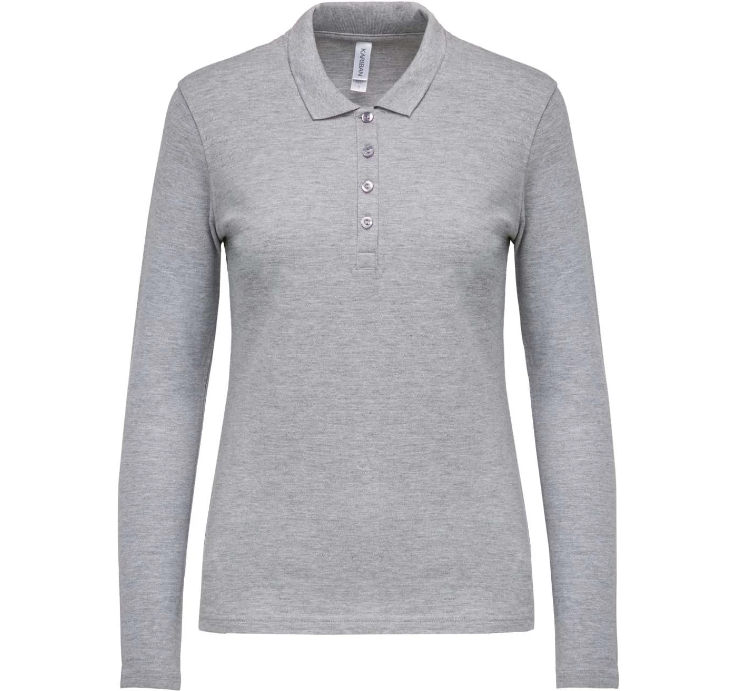 Tricou Polo maneca lunga Femei KA257 Gri Tricou Polo maneca lunga Femei KA257 Gri