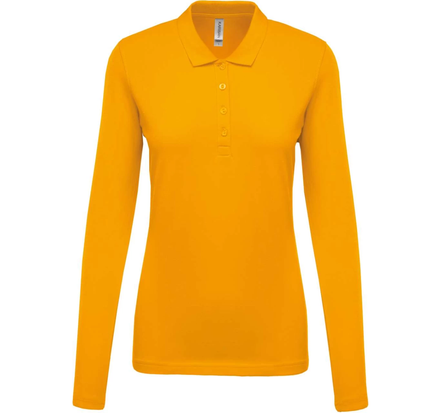 Tricou Polo maneca lunga Femei KA257 Galben Tricou Polo maneca lunga Femei KA257 Galben