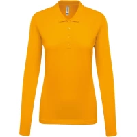 Tricou Polo maneca lunga Femei KA257 Galben