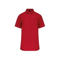 Camasa Barbati maneca scurta Cotton Poplin-KA543 Rosu