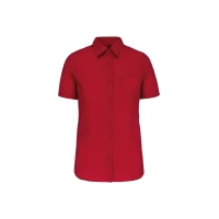 Camasa Femei maneca scurta Cotton Poplin-KA544 Rosu