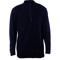 Pulover cu fermoar KARIBAN KA961 Navy