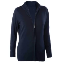 Pulover cu fermoar KARIBAN KA962 Navy