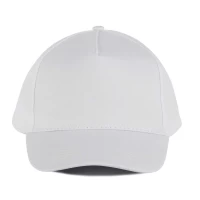 Sapca 5 panels BUMBAC 155g Alb