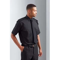 Camasa Barbati maneca scurta PILOT-PR212 Negru