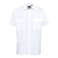 Camasa Barbati maneca scurta PILOT- PR212 Alb