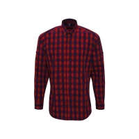 Camasa Barbati MULLIGAN CHECK-PR250 Rosu/Navy