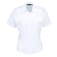Camasa Femei maneca scurta PILOT-PR312 Alb