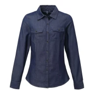 Camasa Femei JEANS STITCH DENIM-PR322 Indigo Denim